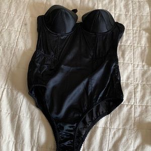 Fleur du mal Satin Bullet bodysuit